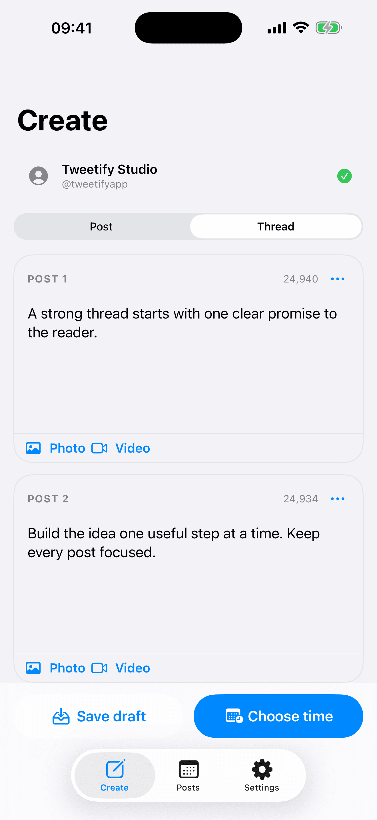 Start with the promise